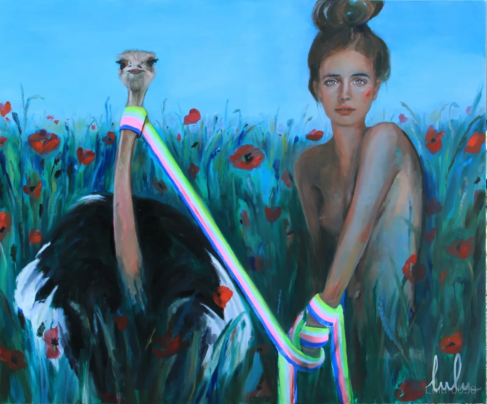 2016 Ad├иle dans son champs de coquelicot